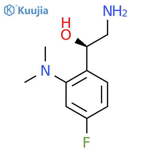 (1R)-2-amino-1-2-(dimethylamino)-4-fluorophenylethan-1-ol structure