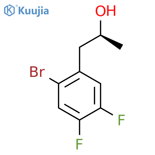 (2S)-1-(2-bromo-4,5-difluorophenyl)propan-2-ol structure