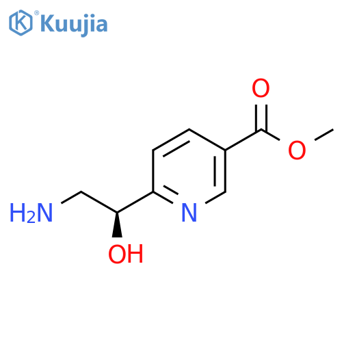 methyl 6-(1S)-2-amino-1-hydroxyethylpyridine-3-carboxylate structure