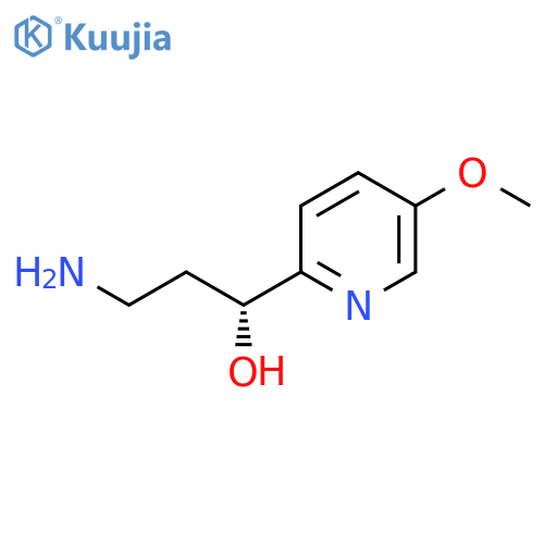 (1R)-3-amino-1-(5-methoxypyridin-2-yl)propan-1-ol structure
