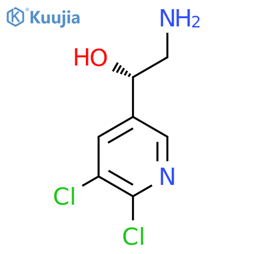 (1S)-2-amino-1-(5,6-dichloropyridin-3-yl)ethan-1-ol structure