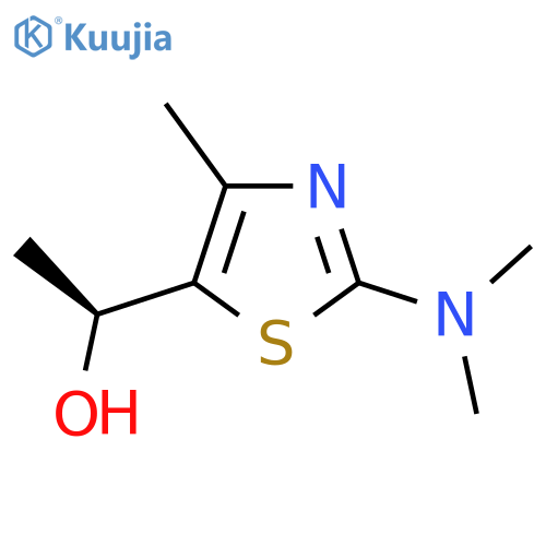 (1S)-1-2-(dimethylamino)-4-methyl-1,3-thiazol-5-ylethan-1-ol structure