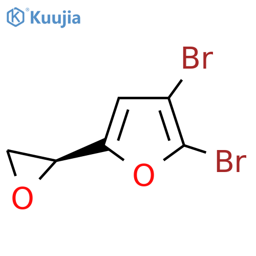2,3-dibromo-5-(2S)-oxiran-2-ylfuran structure