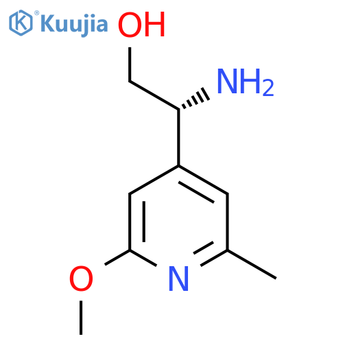 (2R)-2-amino-2-(2-methoxy-6-methylpyridin-4-yl)ethan-1-ol structure