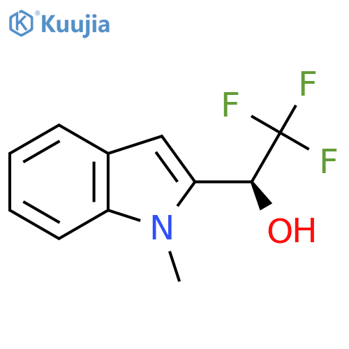 (1S)-2,2,2-trifluoro-1-(1-methyl-1H-indol-2-yl)ethan-1-ol structure