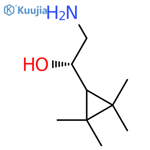 (1S)-2-amino-1-(2,2,3,3-tetramethylcyclopropyl)ethan-1-ol structure