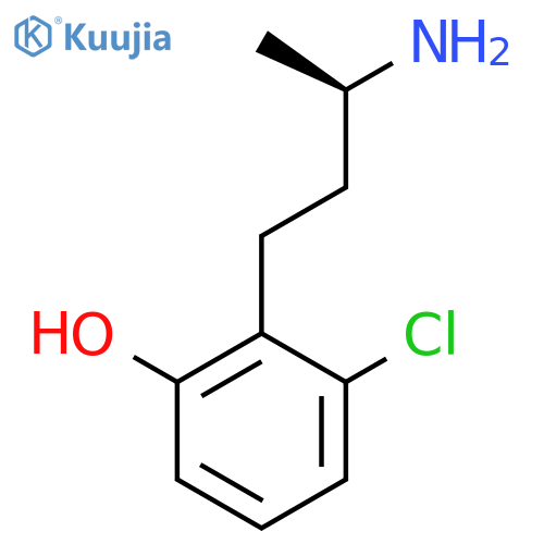 2-(3R)-3-aminobutyl-3-chlorophenol structure