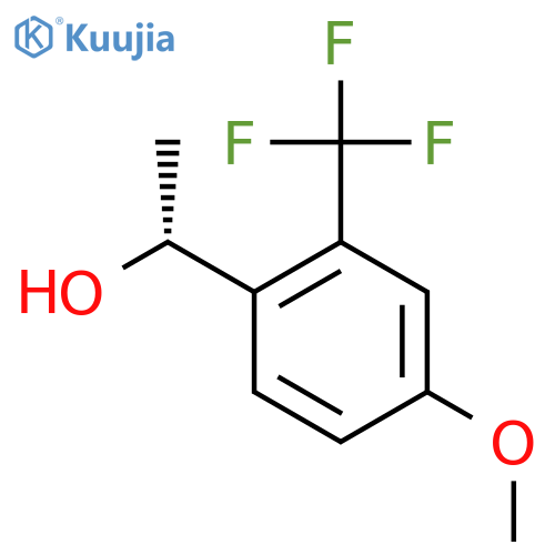 (1R)-1-4-methoxy-2-(trifluoromethyl)phenylethan-1-ol structure