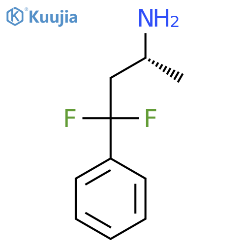 (2R)-4,4-difluoro-4-phenylbutan-2-amine structure