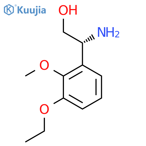 (2R)-2-amino-2-(3-ethoxy-2-methoxyphenyl)ethan-1-ol structure