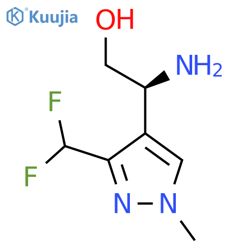 (2S)-2-amino-2-3-(difluoromethyl)-1-methyl-1H-pyrazol-4-ylethan-1-ol structure