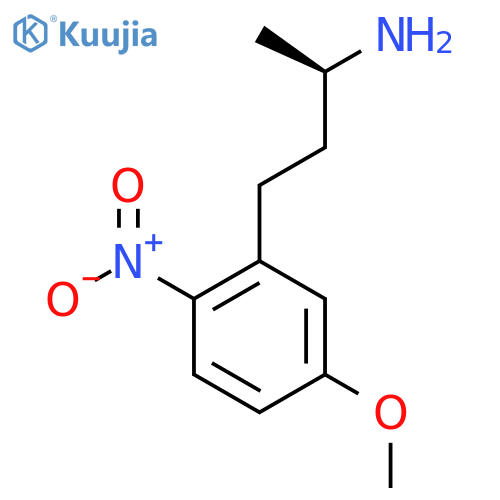 (2R)-4-(5-methoxy-2-nitrophenyl)butan-2-amine structure