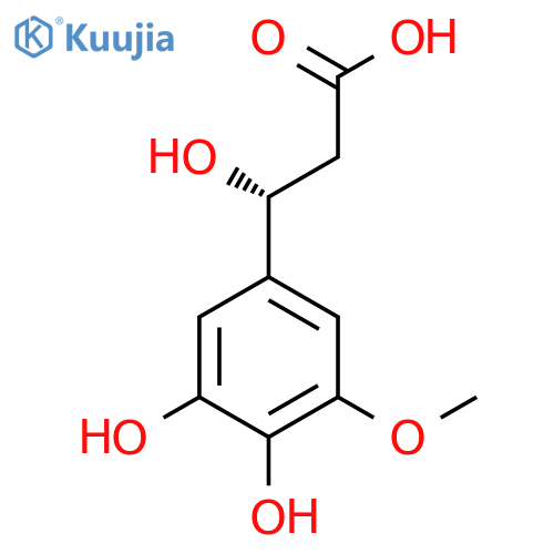 (3R)-3-(3,4-dihydroxy-5-methoxyphenyl)-3-hydroxypropanoic acid structure