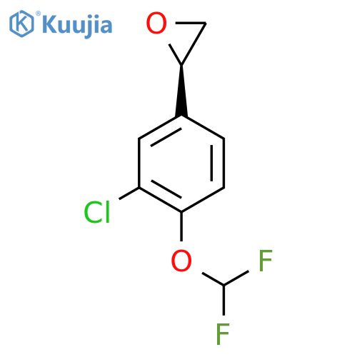 (2R)-2-3-chloro-4-(difluoromethoxy)phenyloxirane structure