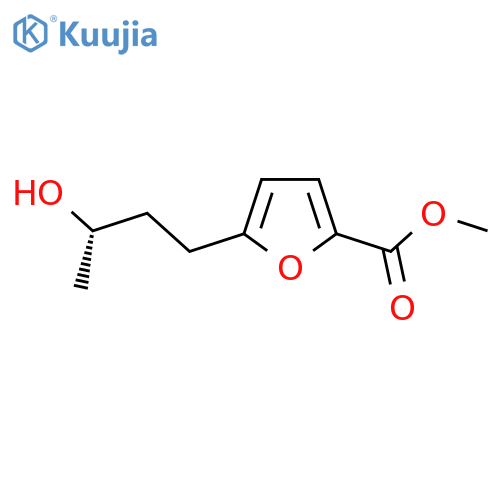 methyl 5-(3S)-3-hydroxybutylfuran-2-carboxylate structure