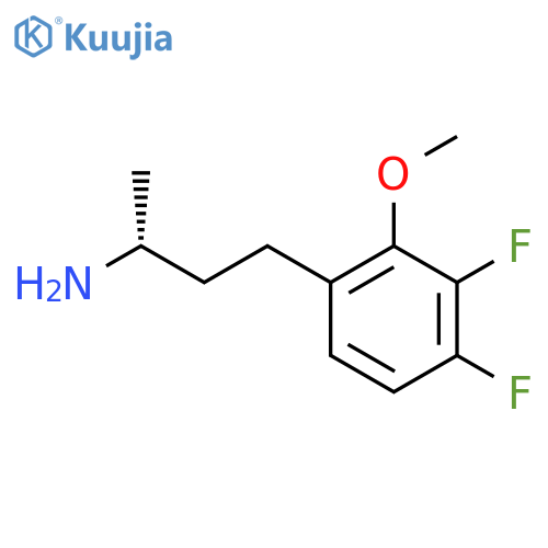 (2R)-4-(3,4-difluoro-2-methoxyphenyl)butan-2-amine structure