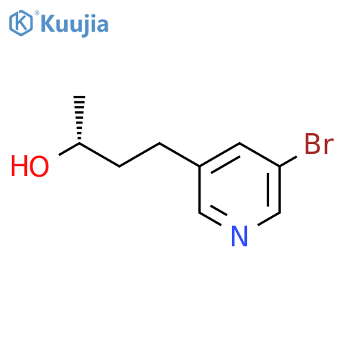 (2R)-4-(5-bromopyridin-3-yl)butan-2-ol structure