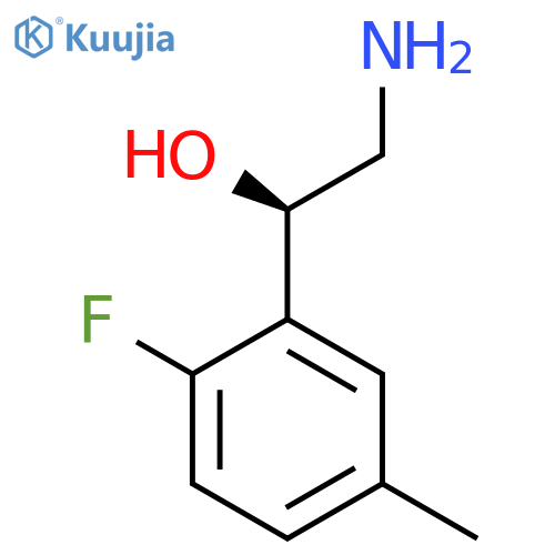 (1R)-2-amino-1-(2-fluoro-5-methylphenyl)ethan-1-ol structure
