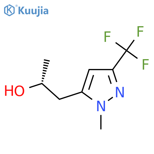 (2R)-1-1-methyl-3-(trifluoromethyl)-1H-pyrazol-5-ylpropan-2-ol structure