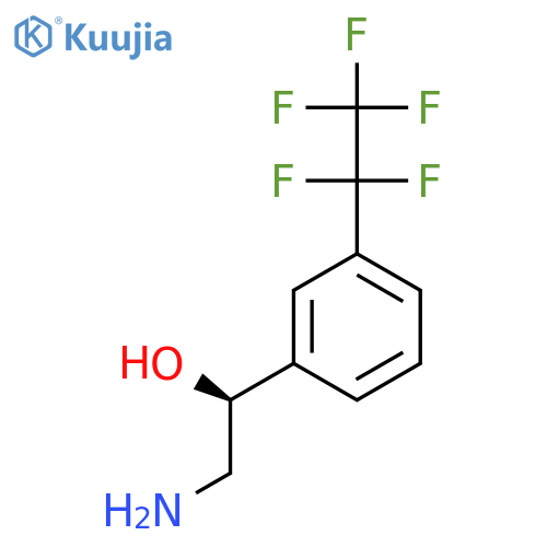 (1S)-2-amino-1-3-(pentafluoroethyl)phenylethan-1-ol structure
