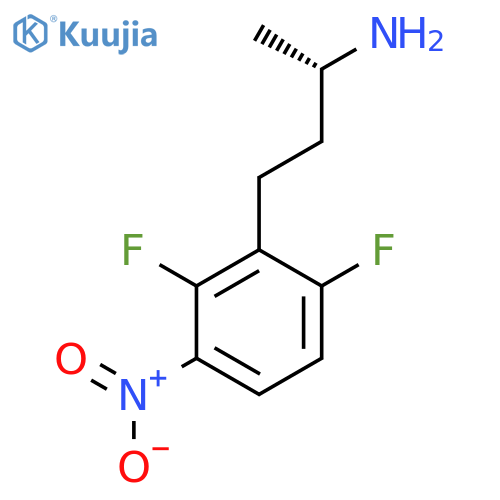 (2S)-4-(2,6-difluoro-3-nitrophenyl)butan-2-amine structure