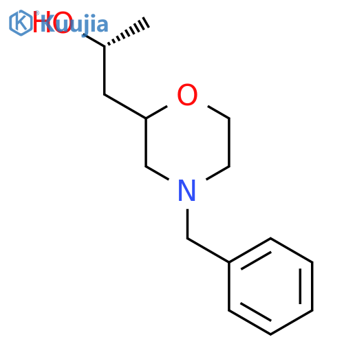 (2R)-1-(4-benzylmorpholin-2-yl)propan-2-ol structure