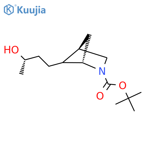 tert-butyl (1S,4R)-5-(3S)-3-hydroxybutyl-2-azabicyclo2.1.1hexane-2-carboxylate structure