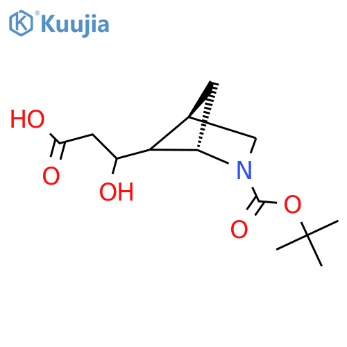 (3S)-3-(1S,4R)-2-(tert-butoxy)carbonyl-2-azabicyclo2.1.1hexan-5-yl-3-hydroxypropanoic acid structure