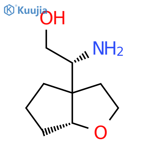 (2R)-2-(6aR)-hexahydro-2H-cyclopentabfuran-3a-yl-2-aminoethan-1-ol structure