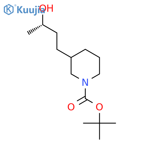 tert-butyl 3-(3S)-3-hydroxybutylpiperidine-1-carboxylate structure