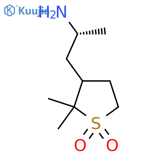 3-(2R)-2-aminopropyl-2,2-dimethyl-1lambda6-thiolane-1,1-dione structure