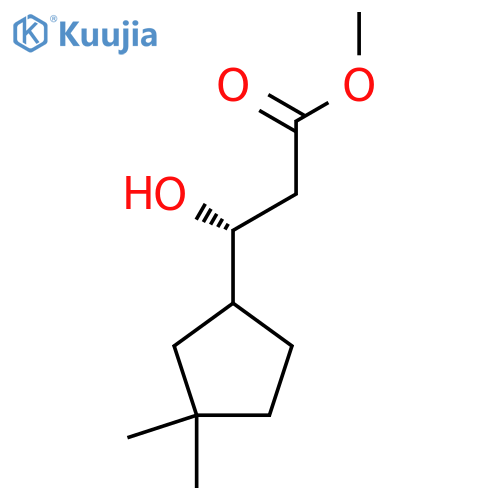 methyl (3R)-3-(3,3-dimethylcyclopentyl)-3-hydroxypropanoate structure