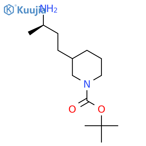 tert-butyl 3-(3R)-3-aminobutylpiperidine-1-carboxylate structure