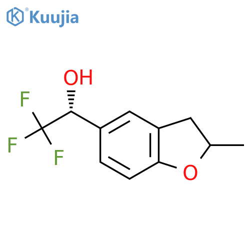 (1R)-2,2,2-trifluoro-1-(2-methyl-2,3-dihydro-1-benzofuran-5-yl)ethan-1-ol structure