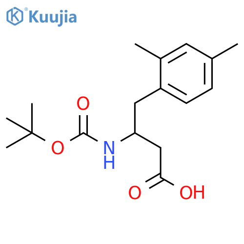 Benzenebutanoic acid, β-[[(1,1-dimethylethoxy)carbonyl]amino]-2,4-dimethyl- structure