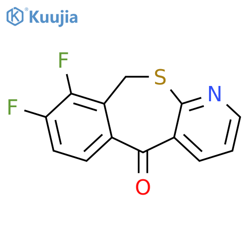 [2]Benzothiepino[3,4-b]pyridin-5(10H)-one, 8,9-difluoro- structure