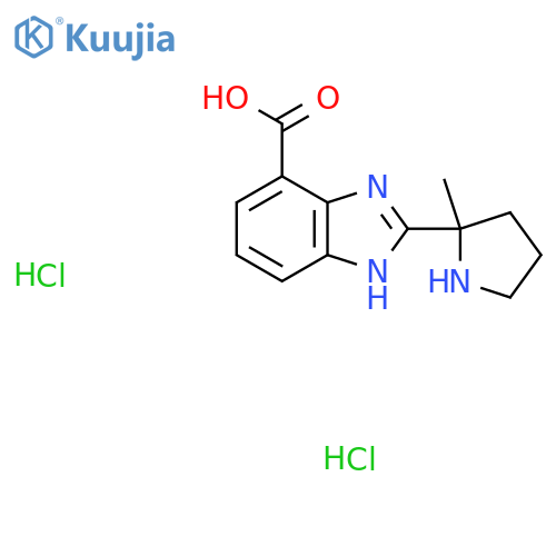 (R)-2-(2-Methyl-2-pyrrolidinyl)-1H-benzimidazole-4-carboxylic Acid Dihydrochloride structure