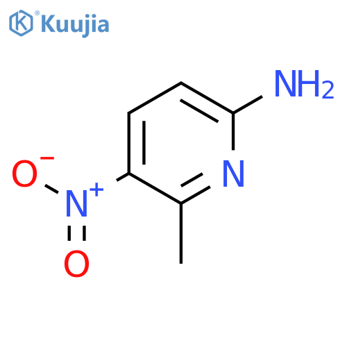 2-Amino-6-methyl-5-nitropyridine structure