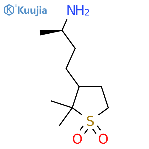 3-(3R)-3-aminobutyl-2,2-dimethyl-1lambda6-thiolane-1,1-dione structure