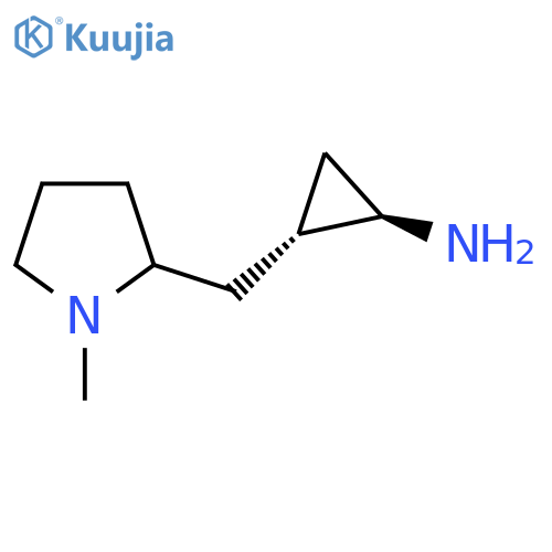 rac-(1R,2S)-2-(1-methylpyrrolidin-2-yl)methylcyclopropan-1-amine structure