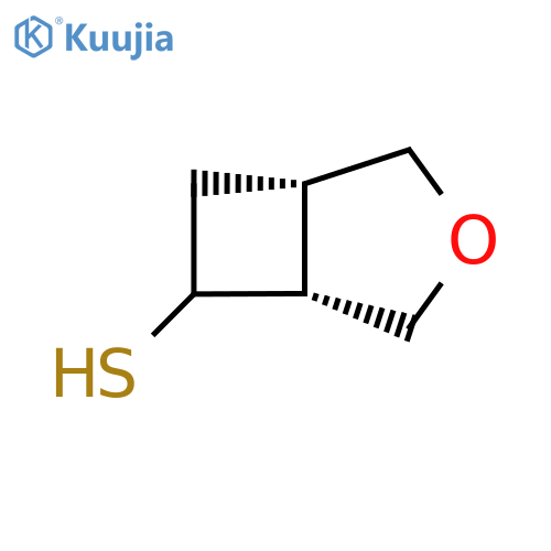 rac-(1R,5S)-3-oxabicyclo3.2.0heptane-6-thiol structure