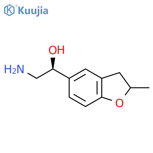 (1S)-2-amino-1-(2-methyl-2,3-dihydro-1-benzofuran-5-yl)ethan-1-ol structure