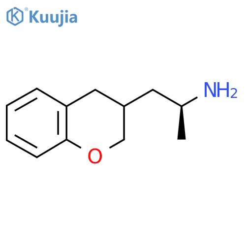 (2S)-1-(3,4-dihydro-2H-1-benzopyran-3-yl)propan-2-amine structure