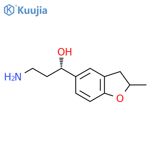 (1S)-3-amino-1-(2-methyl-2,3-dihydro-1-benzofuran-5-yl)propan-1-ol structure