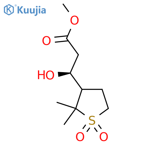 methyl (3S)-3-(2,2-dimethyl-1,1-dioxo-1lambda6-thiolan-3-yl)-3-hydroxypropanoate structure