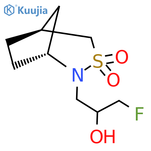 rac-(1R,5S)-2-(3-fluoro-2-hydroxypropyl)-3lambda6-thia-2-azabicyclo3.2.1octane-3,3-dione structure