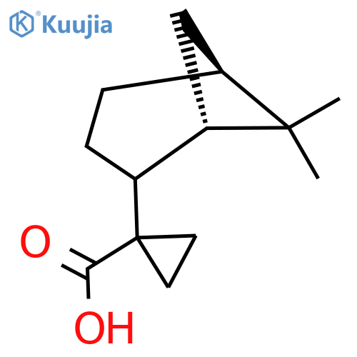 1-(1S,5S)-6,6-dimethylbicyclo3.1.1heptan-2-ylcyclopropane-1-carboxylic acid structure