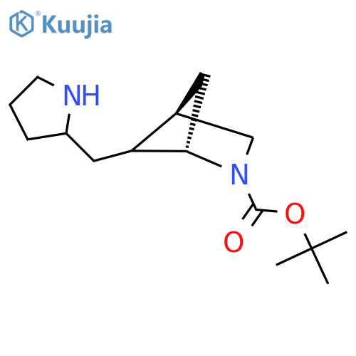 tert-butyl (1S,4R)-5-(pyrrolidin-2-yl)methyl-2-azabicyclo2.1.1hexane-2-carboxylate structure