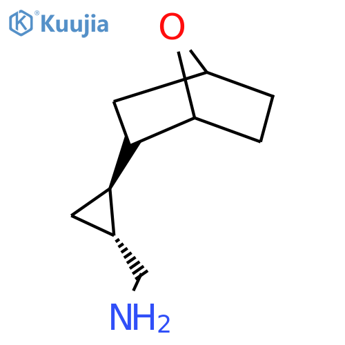 rac-(1R,2R)-2-{7-oxabicyclo2.2.1heptan-2-yl}cyclopropylmethanamine structure