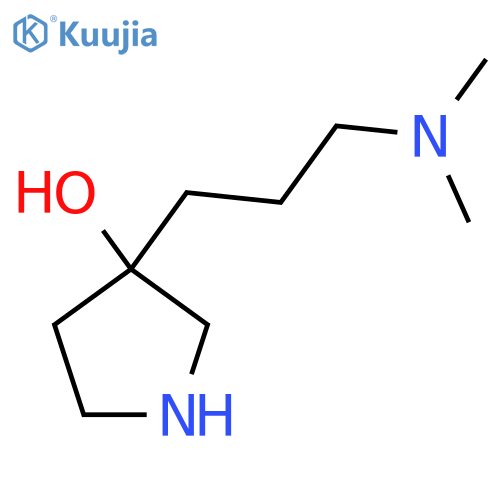 3-3-(dimethylamino)propylpyrrolidin-3-ol structure
